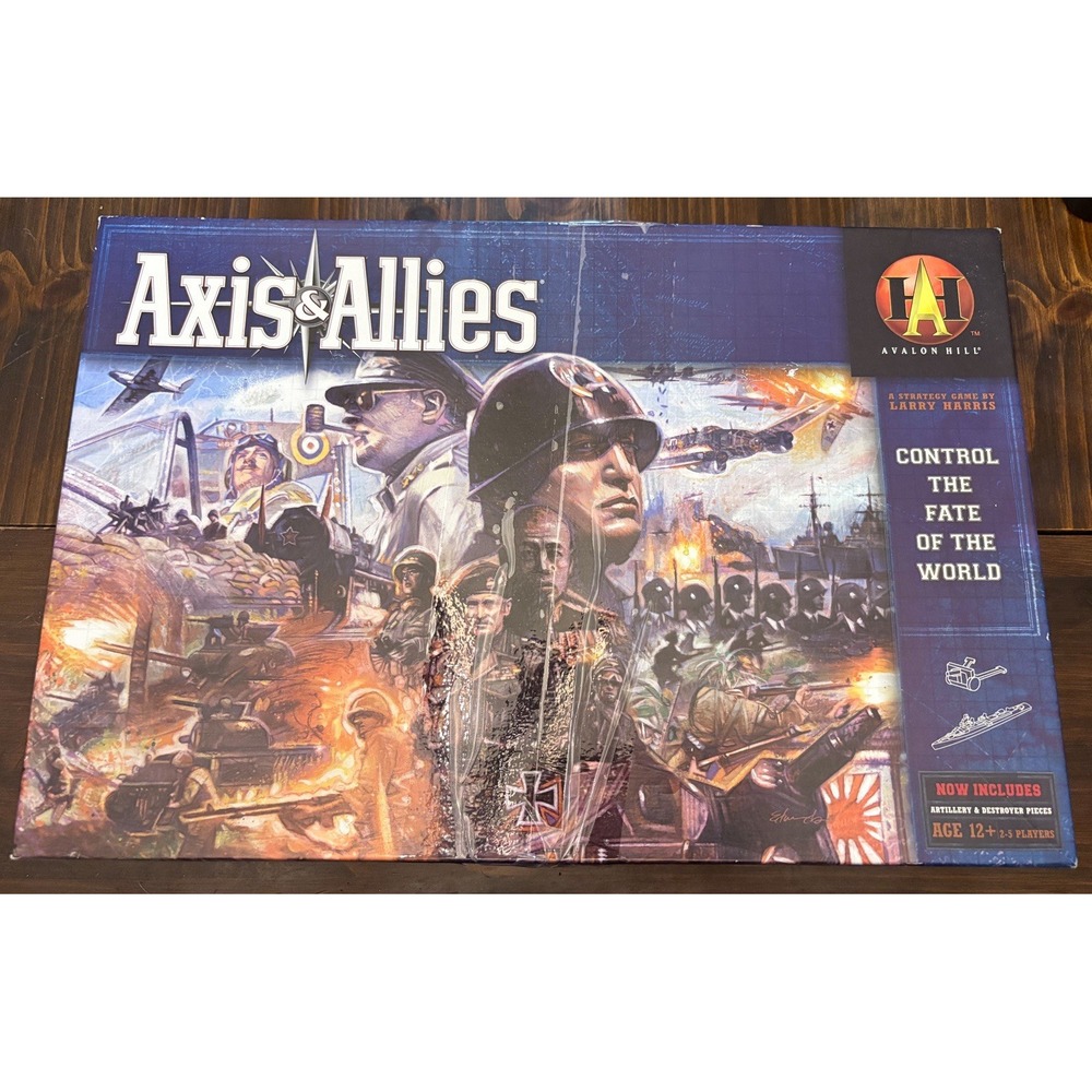 Axis & Allies Board Game / Control The Fate of the World / Avalon Hill / 2004